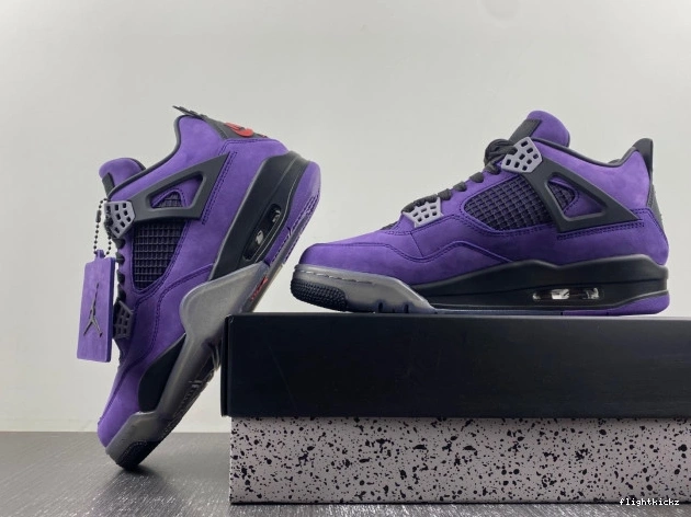 Scott Purple Suede Air 4 Jordan Travis x 1029